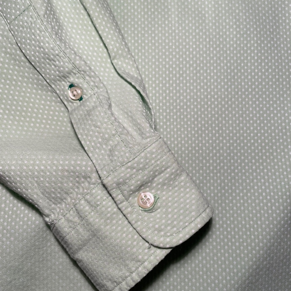 Tommy Hilfiger Mens Long Sleeve Light Green Shirt, Size XL - Picture 5 of 14